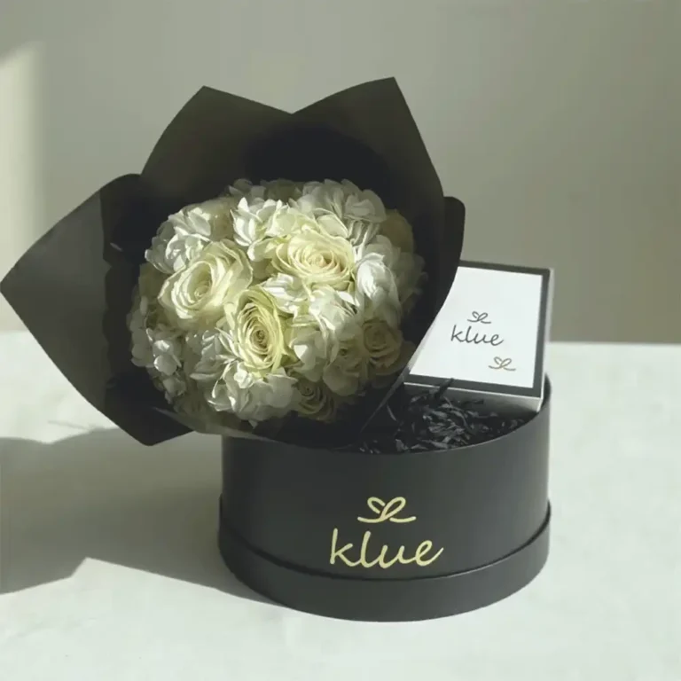 Chocolate White Flowers Box