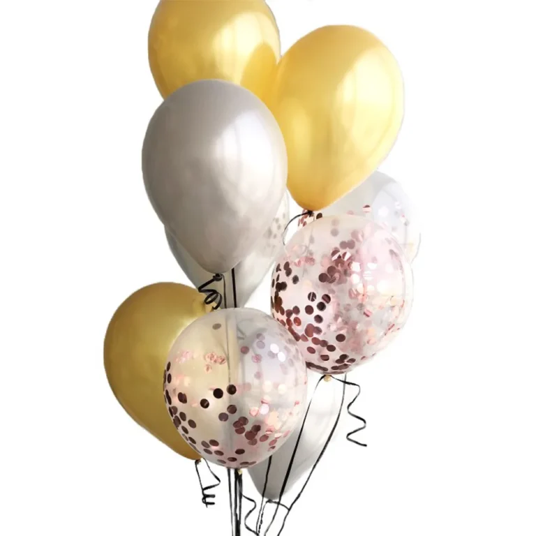 Mix Helium Balloons - Yellow + Grey