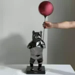 Teddy Bear with a Balloon Statue