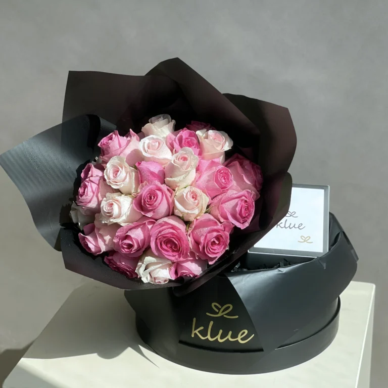 Chocolate Pink Flowers Box