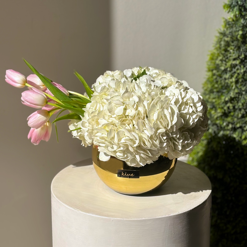 Hydrangea & Tulip Vase Hydrangea & Tulip Vase