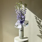 Butterfly Delphinium Vase
