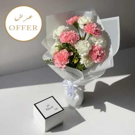 Hand Bouquet & Brownies Chocolate Box