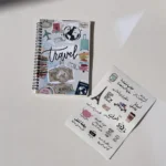 Notebook and sticker