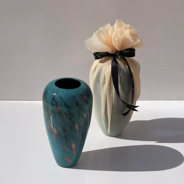 Aqua Marble Vase Medium