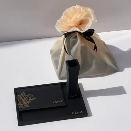 Black Decorative Tray Set