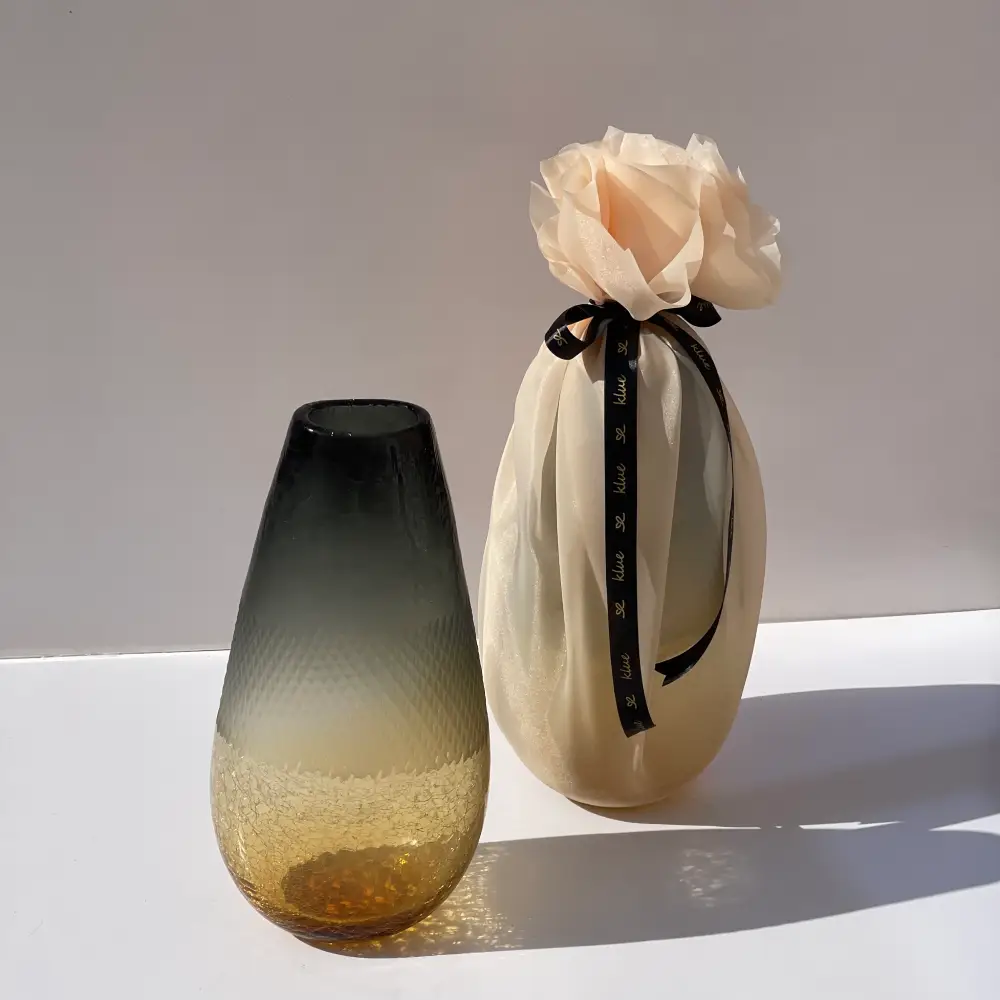Black Gold Ombre Vase Black Gold Ombre Vase