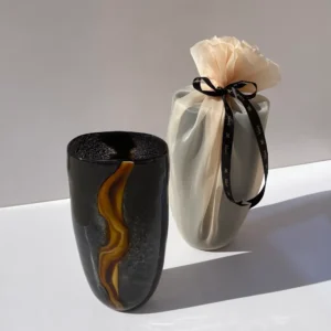 Midnight Flow Art Vase
