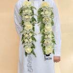 عقد ورد التخرج - أبيض