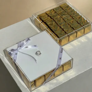 صندوق أكريليك شوكولاتة دبي